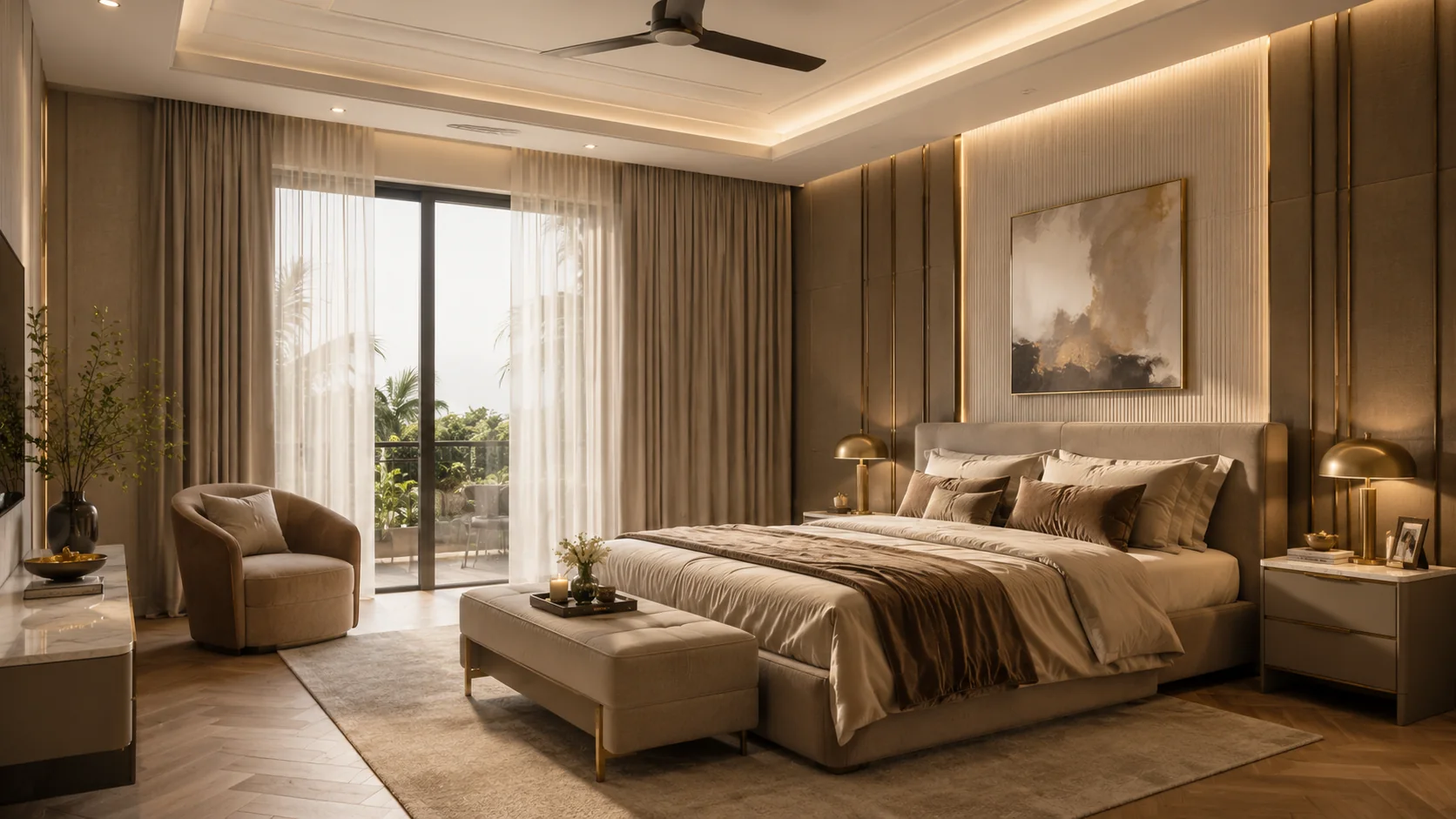 Refined bedroom design visualisation